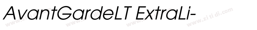 AvantGardeLT ExtraLi字体转换